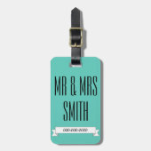 Net huwelijkshuwelijksbruin Bagagelabel Gift (Voorkant verticaal)