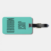 Net huwelijkshuwelijksbruin Bagagelabel Gift (Achterkant horizontaal)