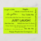 NET LAUGH! Briefkaart van April McCallum (Voorkant)
