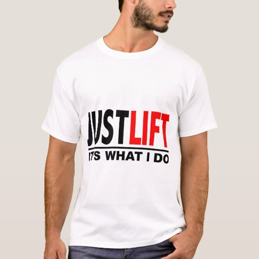 NET LIFT-IT IS WAT IK DOE T-SHIRT (Voorkant)