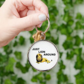 NET LION ROND SLEUTELHANGER (Hand)