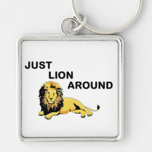 NET LION ROND SLEUTELHANGER