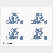 Net Love Cooking Rechthoekige Sticker (Vel)