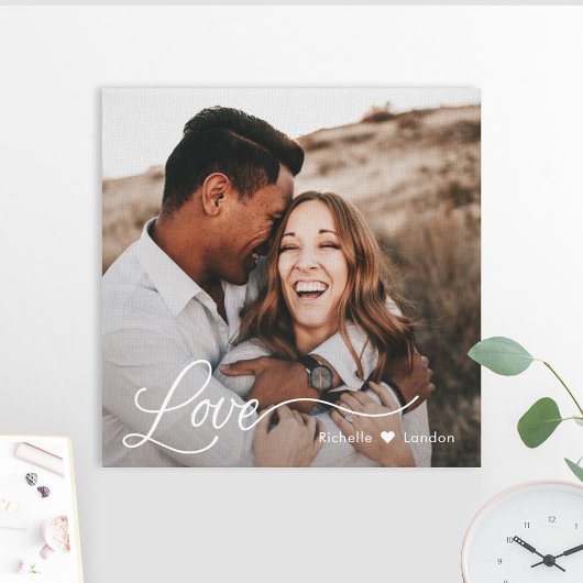 Net Love Personalized Photo Wrapped Canvas