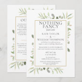 Net Love Sequel Wedding Vows Greenery Kaart (Voorkant / Achterkant)