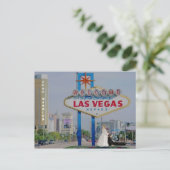 NET MARRIED Bride drag Groom Las Vegas Briefkaart (Staand voorkant)