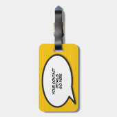 NET MARRIED Fun Modern Bagagelabel (Achterkant verticaal)