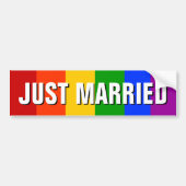 NET MARRIED GAY BUMPERSTICKER (Voorkant)