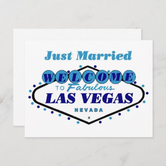 NET MARRIED Las Vegas Briefkaart (Voorkant / Achterkant)
