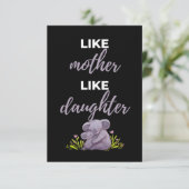 Net Moeder Net Dochter Bedankkaart (Staand voorkant)