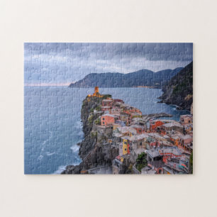 Net na zonsondergang   Vernazza, Cinque Terre, Ita Legpuzzel