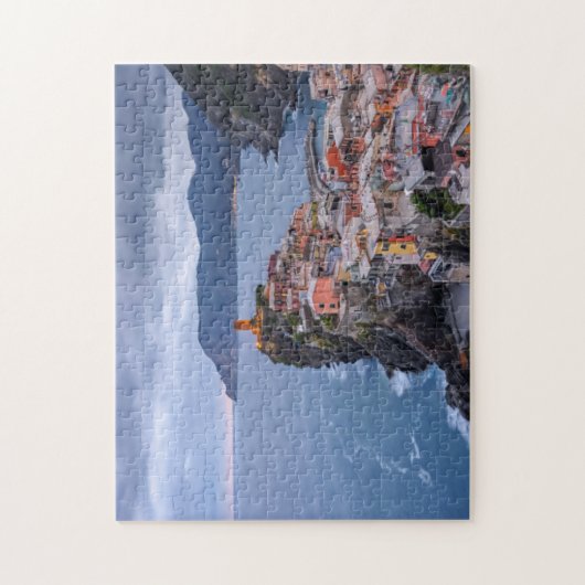 Net na zonsondergang | Vernazza, Cinque Terre, Ita Legpuzzel (Verticaal)