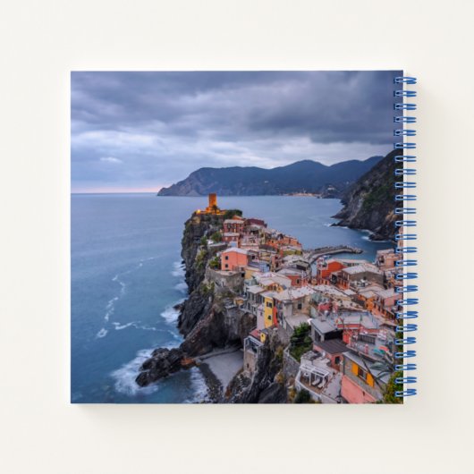 Net na zonsondergang | Vernazza, Cinque Terre, Ita Notitieboek (Achterkant)