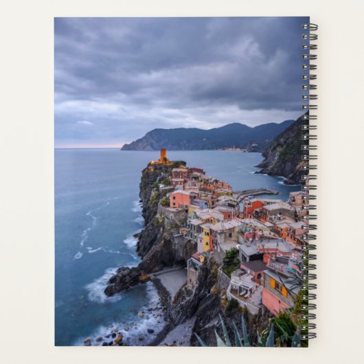 Net na zonsondergang | Vernazza, Cinque Terre, Ita Planner (Achterkant)