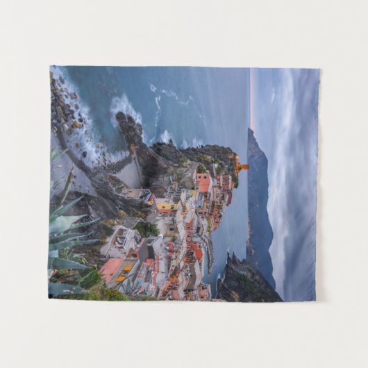 Net na zonsondergang | Vernazza, Cinque Terre, Ita Wandkleed (Voorkant (horizontaal))