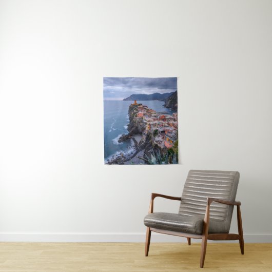 Net na zonsondergang | Vernazza, Cinque Terre, Ita Wandkleed (In situ)