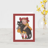 Net om de hoek Note Kaart (Gele Bloem)