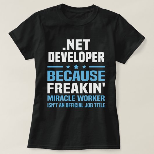 .Net Ontwikkelaar T-shirt (Design voorkant)