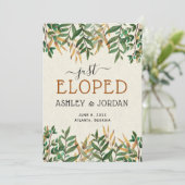 Net overleden bruiloft aankondiging (Staand voorkant)