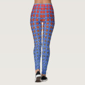 Net Patroon 10.blue.wx4 Lblue BG Leggings (Achterkant)