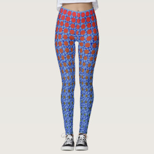 Net Patroon 10.blue.wx4 Lblue BG Leggings
