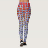 Net Patroon 10.blue.wx4 Lgrey BG Leggings (Achterkant)