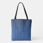 Net Patroon 11.black.wx4.5k Blue BG Tote Bag (Achterkant)