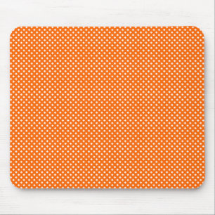 Net Patroon Oranje met wit Muismat