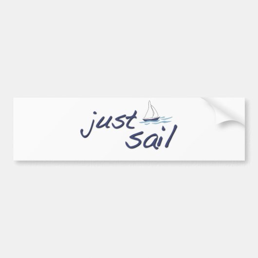 Net Sail Bumpersticker (Voorkant)