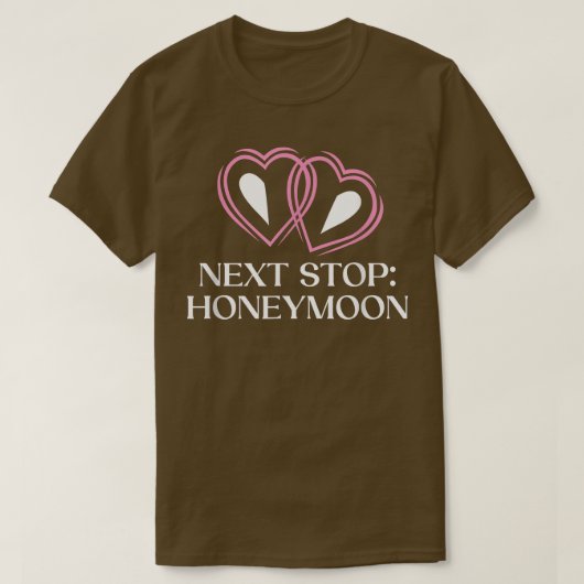 Net Stop Honeymoon Wedding Party Husband And Wife  T-shirt (Design voorkant)