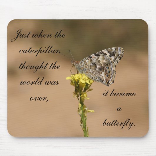 Net toen de caterpaal dacht... muismat (Voorkant)