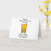 ** NET TUSSEN ONS DRINK VRIEND ** VERJAARDAG KAART (Gele Bloem)