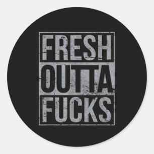 Net uit Fors Grappig Sarcasme Ronde Sticker