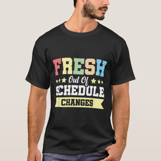 Net uit veranderingen in het schema t-shirt (Voorkant)