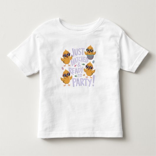 Net uitgekomen en klaar om te feesten! kinder shirts (Voorkant)