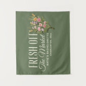 Net Van De Markt Banner Aangepast Ze Is Net Binnen Wandkleed (Voorkant)