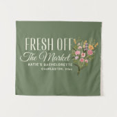 Net Van De Markt Banner Aangepast Ze Is Net Binnen Wandkleed (Voorkant (horizontaal))