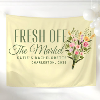 Net Van De Markt Banner Aangepast Ze Is Net Binnen Wandkleed