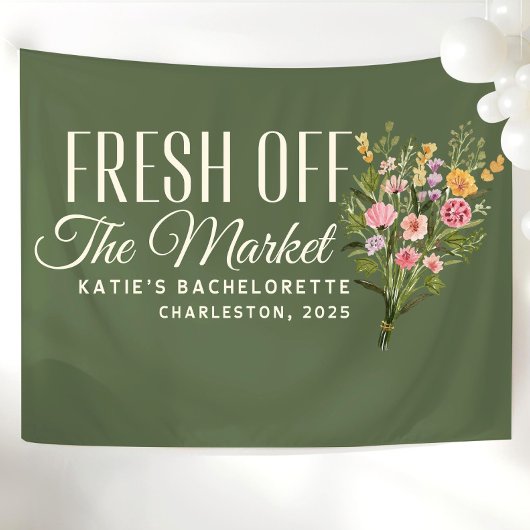 Net Van De Markt Banner Aangepast Ze Is Net Binnen Wandkleed