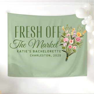 Net Van De Markt Banner Aangepast Ze Is Net Binnen Wandkleed