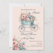 Net van de Markt Bloemen Kar Bruidsdiner Kaart (Voorkant)