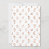 Net van de markt bloemenkraam bruidsdouche kaart (Achterkant)