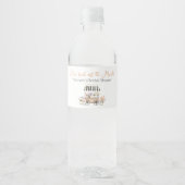Net Van De Markt Bloemrijke Bruidsdouche Waterfles Etiket (Voorkant)