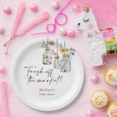 Net Van De Markt Bloemstuk Bruidsmeisjesfeestje Papieren Bordje (Feest)