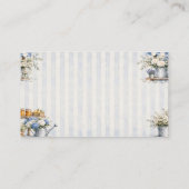 Net Van De Markt Bruidsdouche Blauw En Wit Informatiekaartje (Achterkant)