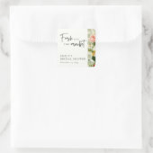 Net Van De Markt Bruidsdouche Vierkante Sticker (Tas)