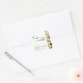 Net Van De Markt Bruidsdouche Vierkante Sticker (Envelop)