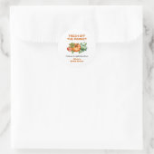 Net Van De Markt Bruidsfeest Bedankt  Ronde Sticker (Tas)