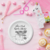 Net Van De Markt Bruidsfeest, Boerenmarkt Papieren Bordje (Feest)