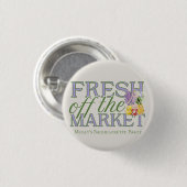 Net Van De Markt Bruidsfeest Ronde Button 3,2 Cm (Voorkant /achterkant)